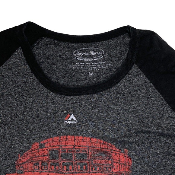 Chicago Cubs Medium Womens T-Shirt 2015 MLB Postseason Tee Chicago Wants It More - Picture 3 of 8